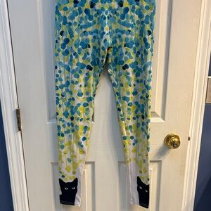 Society 6 Blue and Yellow Artistic Leggings